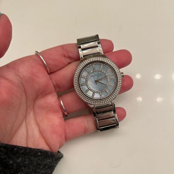 Michael Kors Stainless Steel Blue and Silver Watch main image 3